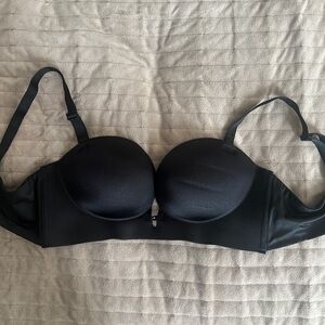 Push Up Black Bra 36B or 34C great support removabl straps